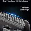 vgr v 937 professional corded & cordless hair trimmer for men with 500min long runtime | 2000mah lithium battery with led display (black)