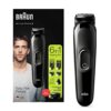 braun hair clippers for men mgk3220, 6 in 1 beard trimmer, ear and nose trimmer, cordless & rechargeable, multicolor
