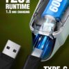 vgr v 290 professional hair trimmer for men | precision t blade, turbo mode | 120 min runtime & led display | usb type c charging with corded & cordless use gold