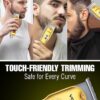 vgr v 290 professional hair trimmer for men | precision t blade, turbo mode | 120 min runtime & led display | usb type c charging with corded & cordless use gold