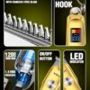 vgr v 290 professional hair trimmer for men | precision t blade, turbo mode | 120 min runtime & led display | usb type c charging with corded & cordless use gold