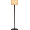 homesake rustic wooden base led floor lamp decorative night standing modern antique industrial vintage minimalist home for living room, bedrooms, office (wooden base beige)