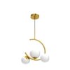 desidiya® 3 light globe chandelier hanging light gold modern ceiling pendant lamp with white glass adjustable cord ceiling light for bedroom living dining room (bulb not included pack of 1) desidiya® 3 light globe chandelier hanging light gold modern ceiling pendant lamp with white glass adjustable cord ceiling light for bedroom living dining room (bulb not included pack of 1)