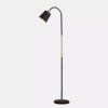 the artment your artistic apartment black metal nod modern minimalism led light corner floor lamp for home decor, living room or offices (height 150cm)
