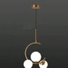 desidiya® 3 light globe chandelier hanging light gold modern ceiling pendant lamp with white glass adjustable cord ceiling light for bedroom living dining room (bulb not included pack of 1) desidiya® 3 light globe chandelier hanging light gold modern ceiling pendant lamp with white glass adjustable cord ceiling light for bedroom living dining room (bulb not included pack of 1)