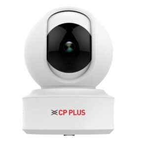 cp plus 4mp wi fi pt home security smart camera | 360˚ with pan & tilt | two way talk | cloud monitoring | motion detect | night vision | supports sd card (up to 128 gb) | alexa & ok google cp e41a