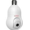 cp plus 3 mp resolution smart wi fi bulb security camera | 360° view | 2 way talk | motion tracking & detection alert | built in siren | advanced night vision | ir distance 15 mtr. | cp t31a