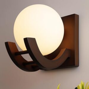 homesake® zedo wall lamp, wall decor, wall hanging wood light lamp,vintage wall lamps, industrial wall lights decorative home, living room, indoor outdoor lighting