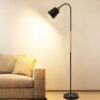 the artment your artistic apartment black metal nod modern minimalism led light corner floor lamp for home decor, living room or offices (height 150cm)