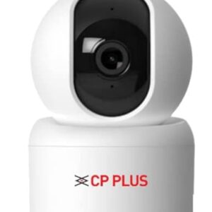 cp plus 2mp full hd smart wi fi cctv home security camera | 360° with pan tilt | view & talk | motion alert | night vision | sd card (upto 128 gb), alexa & google support | ir distance 10mtr | cp e25a