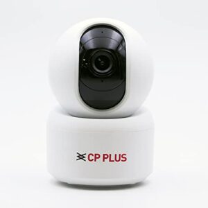 cp plus 3 mp full hd smart wi fi cctv camera | 360° pan & tilt | view & talk | motion alert | night vision | sd card (up to 128 gb) | alexa & ok google | 2 way talk | ir distance 10mtr | cp e35a