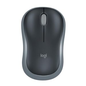 logitech m186 wireless mouse, 2.4ghz with usb mini receiver, 12 month battery life, 1000 dpi optical tracking, ambidextrous, compatible with pc, mac, laptop