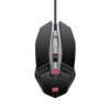 hp m270 backlit usb wired gaming mouse with 6 buttons, 4 speed customizable 2400 dpi, ergonomic design, breathing led lighting, metal scroll wheel, lightweighted / 3 years warranty (7zz87aa), black