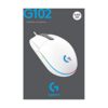 logitech g 102 light sync wired gaming mouse with customizable rgb lighting, 6 programmable buttons, gaming grade sensor, 8k dpi tracking,16.8mn color, light weight white logitech g 102 light sync wired gaming mouse with customizable rgb lighting, 6 programmable buttons, gaming grade sensor, 8k dpi tracking,16.8mn color, light weight white