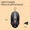 hp m270 backlit usb wired gaming mouse with 6 buttons, 4 speed customizable 2400 dpi, ergonomic design, breathing led lighting, metal scroll wheel, lightweighted / 3 years warranty (7zz87aa), black