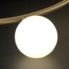 desidiya® 3 light globe chandelier hanging light gold modern ceiling pendant lamp with white glass adjustable cord ceiling light for bedroom living dining room (bulb not included pack of 1) desidiya® 3 light globe chandelier hanging light gold modern ceiling pendant lamp with white glass adjustable cord ceiling light for bedroom living dining room (bulb not included pack of 1)