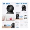 tapo 2k 3mp pan/tilt indoor wireless security camera for baby monitor,pet camera|motion detection & tracking|2 way audio|cloud & sd card storage|works w/alexa & google home|black c211 tapo 2k 3mp pan/tilt indoor wireless security camera for baby monitor,pet camera|motion detection & tracking|2 way audio|cloud & sd card storage|works w/alexa & google home|black c211