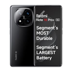 redmi note 14 pro+ 5g titan black 12gb ram 512gb storage| 50 mp triple camera with telephoto | corning gorilla glass victus 2 | ip 68 | sd 7s gen 3