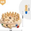 wirescorts wooden memory match stick chess game, blowest colorful memory chess, funny block board game, early educational toy, brain training games for kids wirescorts wooden memory match stick chess game, blowest colorful memory chess, funny block board game, early educational toy, brain training games for kids