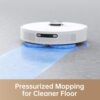 dreame l10 prime robot vacuum and mop, self cleaning dual mop pads with auto drying, 4,000pa suction, 7mm mop lifting for carpets, lds navigation with 3d mapping, wifi/app control