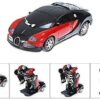 cable world plastic battery operated converting car to robot, robot to car automatically,robot toy, with light and sound for kids indoor and outdoor 3 year, pack of 1