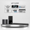 sony ht s20r real 5.1ch dolby digital soundbar for tv with subwoofer and compact rear speakers, 5.1ch home theatre system (400w,bluetooth & usb connectivity, hdmi & optical connectivity) sony ht s20r real 5.1ch dolby digital soundbar for tv with subwoofer and compact rear speakers, 5.1ch home theatre system (400w,bluetooth & usb connectivity, hdmi & optical connectivity)