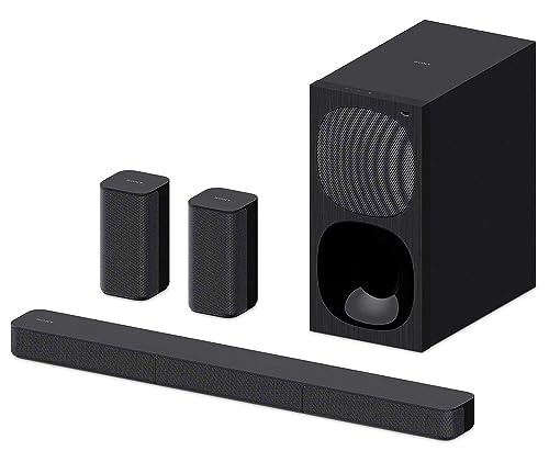 Sony HT-S20R Real 5.1ch Dolby Digital Soundbar for TV with sony ht s20r real 5.1ch dolby digital soundbar for tv with subwoofer and compact rear speakers, 5.1ch home theatre system (400w,bluetooth & usb connectivity, hdmi & optical connectivity)