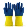 Robustt Heavy Duty Rubber Hand gloves - 1 Pair (Free Size, robustt heavy duty rubber hand gloves 1 pair (free size, multicolor) for dishwashing, gardening, kitchen cleaning