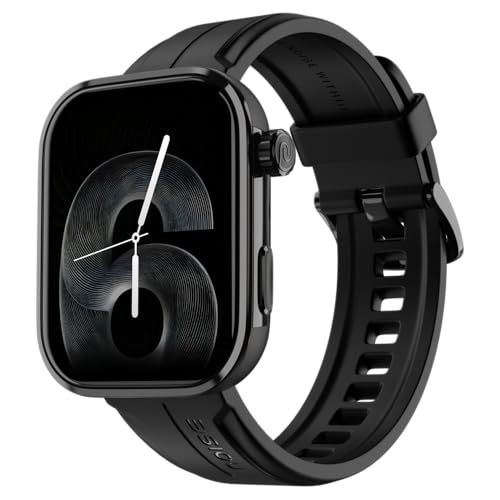 Noise Pro 6 Max Smart Watch:Intelligent AI, Endless AI noise pro 6 max smart watch:intelligent ai, endless ai watch faces, ai companion, 1.96” amoled, stainless steel build, built in gps, 5 atm, en2 processor, for ios & android(jet black)