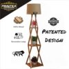 finautica wooden italian wooden crafter standard size floor lamp new cross design with khadi lamp shade, bulb and holder, pack of 1 finautica wooden italian wooden crafter standard size floor lamp new cross design with khadi lamp shade, bulb and holder, pack of 1