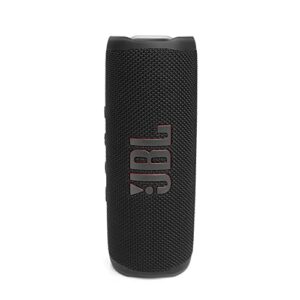 jbl flip 6 wireless portable bluetooth speaker pro sound, upto 12 hours playtime, ip67 water & dustproof, partyboost & personalization app (without mic, black)