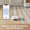 dreame l10 prime robot vacuum and mop, self cleaning dual mop pads with auto drying, 4,000pa suction, 7mm mop lifting for carpets, lds navigation with 3d mapping, wifi/app control