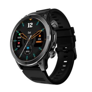 noise endeavour rugged design 1.46" amoled display smart watch, bt calling, sos feature, rapid health & 100+ sports modes (black)