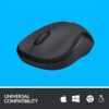 logitech m221 wireless mouse, silent buttons, 2.4 ghz with usb mini receiver, 1000 dpi optical tracking, 18 month battery life, ambidextrous pc/mac/laptop black