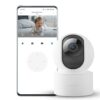 mi xiaomi wireless home security camera 2i 2022 edition | full hd picture | 360 view | 2mp | ai powered motion detection | enhanced night vision| talk back feature (2 way calling), 1080p, white