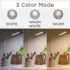 weird wolf 3 colour mode led study/table/desk lamp with pen holder, 6 month warranty(plastic, white, pack of 1)