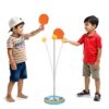 Light Table Tennis Self Training Indoor Gaming 2 Racket light table tennis self training indoor gaming 2 racket & 6 practice ping pong ball parent child interaction indoor toys for kids fun party game sports toy