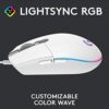 logitech g 102 light sync wired gaming mouse with customizable rgb lighting, 6 programmable buttons, gaming grade sensor, 8k dpi tracking,16.8mn color, light weight white logitech g 102 light sync wired gaming mouse with customizable rgb lighting, 6 programmable buttons, gaming grade sensor, 8k dpi tracking,16.8mn color, light weight white