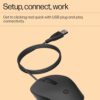 hp 150 wired mouse elegant ergonomic design, 1600 dpi optical tracking, usb plug & play / 3 years warranty (240j6aa), black hp 150 wired mouse elegant ergonomic design, 1600 dpi optical tracking, usb plug & play / 3 years warranty (240j6aa), black