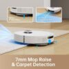 dreame l10 prime robot vacuum and mop, self cleaning dual mop pads with auto drying, 4,000pa suction, 7mm mop lifting for carpets, lds navigation with 3d mapping, wifi/app control
