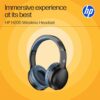 hp h200 on ear wireless headset, black