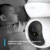tapo c210 360° 3mp full hd 2304 x 1296p video pan/tilt smart wi fi security camera | alexa enabled | 2 way audio| night vision| motion detection | indoor cctv white
