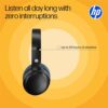 hp h200 on ear wireless headset, black