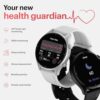 noise twist round dial smart watch with bluetooth calling, 1.38" tft display, up to 7 days battery, 100+ watch faces, ip68, heart rate monitor, sleep tracking (jet black)