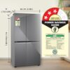 lg 650 l, 3 star, smart inverter compressor, convertible, door cooling+, frost free double door side by side refrigerator (gl b257hds3, dazzle steel, express freeze) lg 650 l, 3 star, smart inverter compressor, convertible, door cooling+, frost free double door side by side refrigerator (gl b257hds3, dazzle steel, express freeze)