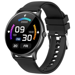 fire boltt phoenix smart watch 1.38” hd display, bluetooth calling, ai voice assistant, 120 sports modes, ip67 waterproof, spo2 monitor, smart watch for man & woman black