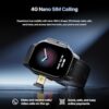 fire boltt snapp smart watch, selfie camera, 4g nano sim slot, 54.1mm amoled display, play store unlimited apps, 1000mah battery, 2gb/4gb ram + 16gb/64gb rom (archaic black) fire boltt snapp smart watch, selfie camera, 4g nano sim slot, 54.1mm amoled display, play store unlimited apps, 1000mah battery, 2gb/4gb ram + 16gb/64gb rom (archaic black)