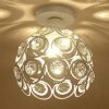 homesake® metal dual ring crystal flush mount ceiling lamp light, for hallway light fixture ceiling flush mount (dual ring white) homesake® metal dual ring crystal flush mount ceiling lamp light, for hallway light fixture ceiling flush mount (dual ring white)