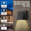 gesto 5w waterproof led wall light for home decoration – up down 1 way led wall lamp | ip65 outdoor fancy wall lights for balcony,gate,elevation,garden,patio | decorative wall mount light pack of 1