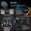 noise vortex plus 1.46 amoled display, aod, bt calling, sleek metal finish, 7 days battery life, all new os with 100+ watch faces & health suite (black)